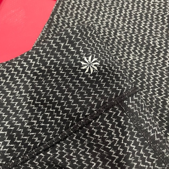 Athleta Black and White Knit Pants Medium, comfy and soft 🌺 gift inside 😍 - Picture 6 of 10